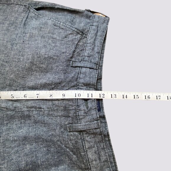 Levi Strauss & Co. Chino Shorts Cotton Linen Chambray Men's Size 30 Gray Color - Picture 12 of 12